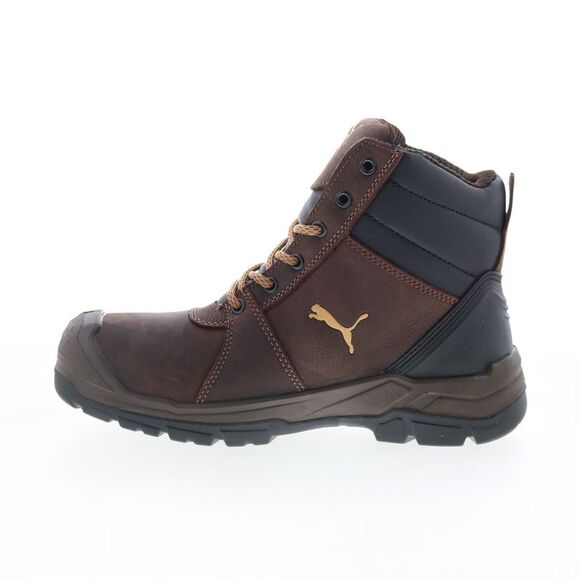 Puma Safety Mens Tornado Soft Toe CTX Mid Waterproof EH SR Brown Boots (NWT) - Picture 5 of 7
